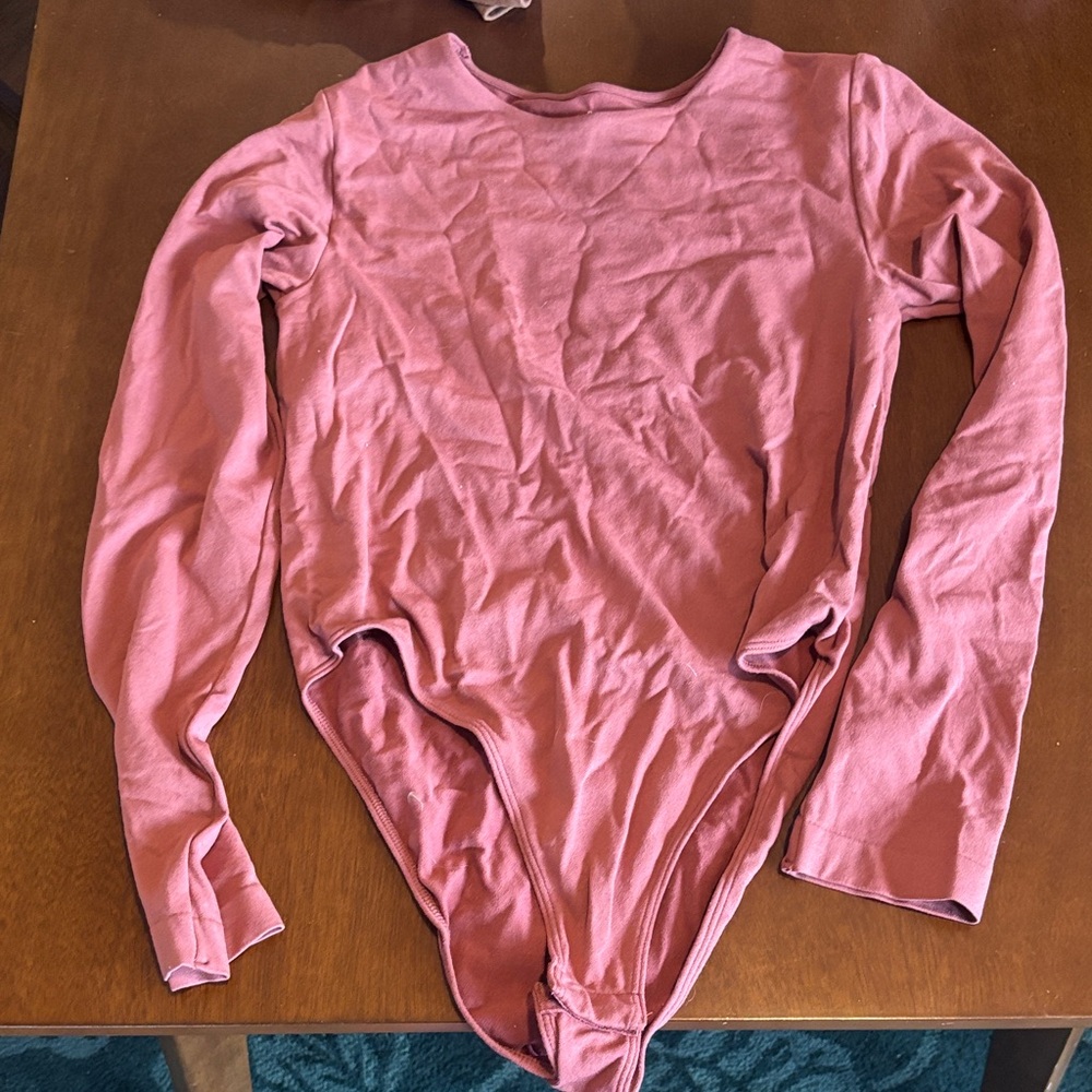 a new day Long-Sleeve Bodysuit in Dusty Rose